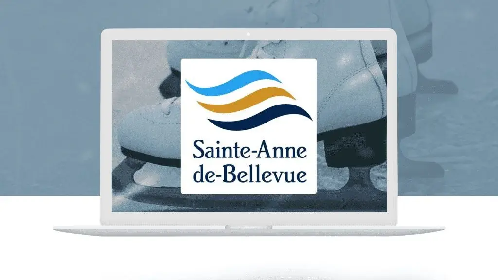 Logo de Saint-Anne de Bellevue dans un écran d'ordinateur